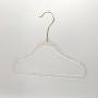 Plastic Hangers Light-Weight Clothes Hangers with golden sparkle star transparent base for kid