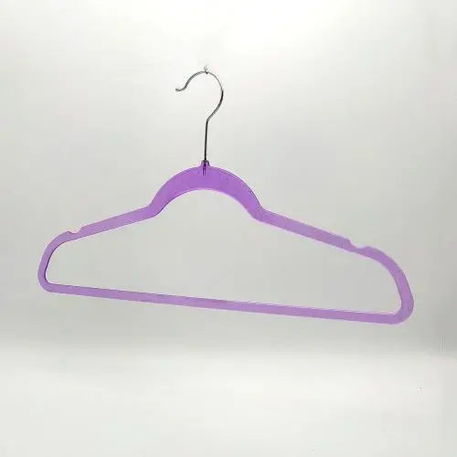 Plastic Hangers Light-Weight Clothes Hangers with silver sparkle star purple base for adult Plastic Hangers Light-Weight Clothes Hangers with silver sparkle star purple base for adult