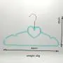Plastic Hangers Light-Weight Clothes Hangers with skyblue with love star for adult Plastic Hangers Light-Weight Clothes Hangers with skyblue with love star for adult
