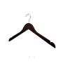 Cheap Beautiful high Quality  Wooden Hangers Premium Solid Suit Coats Hangers for Gentleman - Walnut Color, No slip, Thickness 12mm/0.5inch