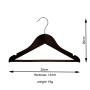 Cheap Beautiful high Quality  Wooden Hangers Premium Solid Suit Coats Pants Hangers for kids and women- Walnut Color, No slip, Thickness 12mm/0.5inch