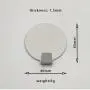 Rectangle, round, triangle, hexagon as set of 4 Multiple Shape Perforated aluminum alloy single hook load-bearing kitchen bathroom hanging clothes can be customized wholesale