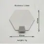Rectangle, round, triangle, hexagon as set of 4 Multiple Shape Perforated aluminum alloy single hook load-bearing kitchen bathroom hanging clothes can be customized wholesale