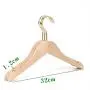 Premium Adult Solid Unfinished/Natural Wood Coat Suit Shirt Jacket Dress Hangers, Wooden Clothes Hangers- 360° Stronger Swivel Hook- Smoothly Cut Notches-3 Pack- Natural Color, 32cm,1.2cm thickness, 10cm hook Premium Adult Solid Unfinished/Natural Wood Coat Suit Shirt Jacket Dress Hangers, Wooden Clothes Hangers- 360° Stronger Swivel Hook- Smoothly Cut Notches-3 Pack- Natural Color, 32cm,1.2cm thickness, 10cm hook