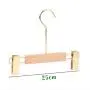 Natural Wood 1 Pack Solid Natural Wooden Pants Skirt Hangers Bottom Hanger for Slacks Trousers Jeans with 2-Adjustable Clips 25cm 15cm hook for Kids Natural Wood 1 Pack Solid Natural Wooden Pants Skirt Hangers Bottom Hanger for Slacks Trousers Jeans with 2-Adjustable Clips 25cm 15cm hook for Kids