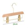 Natural Wood 1 Pack Solid Natural Wooden Pants Skirt Hangers Bottom Hanger for Slacks Trousers Jeans with 2-Adjustable Clips 28cm 10cm hook for Kids, Natural Wood 1 Pack Solid Natural Wooden Pants Skirt Hangers Bottom Hanger for Slacks Trousers Jeans with 2-Adjustable Clips 28cm 10cm hook for Kids,