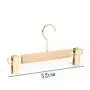 Natural Wood 1 Pack Solid Natural Wooden Pants Skirt Hangers Bottom Hanger for Slacks Trousers Jeans with 2-Adjustable Clips 32cm 10cm hook for Kids, Natural Wood 1 Pack Solid Natural Wooden Pants Skirt Hangers Bottom Hanger for Slacks Trousers Jeans with 2-Adjustable Clips 32cm 10cm hook for Kids,