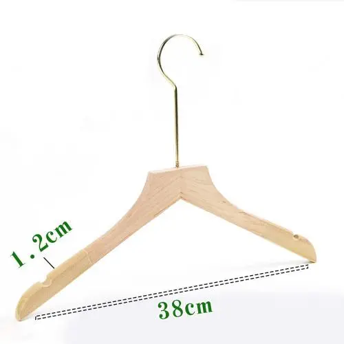 Premium Adult Solid Unfinished/Natural Wood Coat Suit Shirt Jacket Dress Hangers, Wooden Velvet Clothes Hangers- 360° Stronger Swivel Hook- Smoothly Cut Notches-1 Pack- Natural Color, 32cm,1.2cm thickness, 15cm hook Premium Adult Solid Unfinished/Natural Wood Coat Suit Shirt Jacket Dress Hangers, Wooden Velvet Clothes Hangers- 360° Stronger Swivel Hook- Smoothly Cut Notches-1 Pack- Natural Color, 32cm,1.2cm thickness, 15cm hook