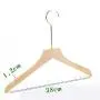 Premium Adult Solid Unfinished/Natural Wood Coat Suit Shirt Jacket Dress Hangers, Wooden Velvet Clothes Hangers- 360° Stronger Swivel Hook- Smoothly Cut Notches-1 Pack- Natural Color, 32cm,1.2cm thickness, 15cm hook Premium Adult Solid Unfinished/Natural Wood Coat Suit Shirt Jacket Dress Hangers, Wooden Velvet Clothes Hangers- 360° Stronger Swivel Hook- Smoothly Cut Notches-1 Pack- Natural Color, 32cm,1.2cm thickness, 15cm hook