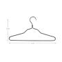ShinyMax Aluminum Black Hangers,10 Pack Standard Clothes Coat Hangers with Notches Decorative Metal Hangers with Bar Non Slip Anti-Rust Heavy Duty Hangers for Suits Garments Sweater Shirts