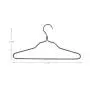 ShinyMax Aluminum Black Hangers,10 Pack Standard Clothes Coat Hangers with Notches Decorative Metal Hangers with Bar Non Slip Anti-Rust Heavy Duty Hangers for Suits Garments Sweater Shirts
