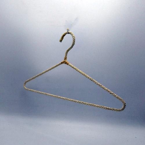 Clothes Metal Hangers coated by straw rope for Suit Hangers Stainless Steel Strong Metal Hangers 16 Inch for Heavy Duty Coat Hangers (Color : natural straw rope), new design