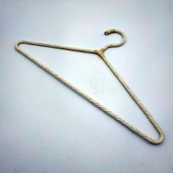 Clothes Metal Hangers coated by straw rope for Suit Hangers Stainless Steel Strong Metal Hangers 16 Inch for Heavy Duty Coat Hangers (Color : natural straw rope), new design