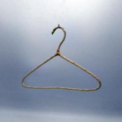 Clothes Metal Hangers coated by straw rope for Suit Hangers Stainless Steel Strong Metal Hangers 16 Inch for Heavy Duty Coat Hangers (Color : natural straw rope), new design for kids