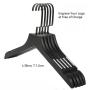 5pcs Black Wooden Suit Hangers with Precisely Cut Notches & 360 Degree Swivel Chrome Hook Natural Finish Super Sturdy and Durable Wooden Hangers for Dress Clothes Coats Jackets Pants Shirts Skirt with free of charge custimization logo