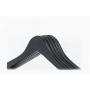 Black Hangers, Wooden Skirt Hangers with Adjustable Clips, Sturdy and Durable Suit Pants Clothes Hangers,Extra Smoothly Cut Notches,5 Pcs Long Lasting Clothes Hangers, free of charge customization logo