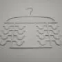 Non Slip Space Saving Hangers Organizer Plastic Multi-Layer Hanger Home Multi-Function Drying Rack Underwear Drying Rack Scarf Rack, White