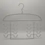 Non Slip Space Saving Hangers Organizer Plastic Multi-Layer Hanger Home Multi-Function Drying Rack Underwear Drying Rack Scarf Rack, White
