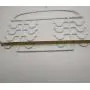 Non Slip Space Saving Hangers Organizer Plastic Multi-Layer Hanger Home Multi-Function Drying Rack Underwear Drying Rack Scarf Rack, White