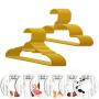 30 Pack Children Hangers with 6 Pcs Baby Closet Dividers, Heavy Duty Yellow Plastic Hangers Set for Kids and Baby Clothes 30 Pack Children Hangers with 6 Pcs Baby Closet Dividers, Heavy Duty Yellow Plastic Hangers Set for Kids and Baby Clothes