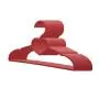 30 Pack Children Hangers with 6 Pcs Baby Closet Dividers, Heavy Duty Red Plastic Hangers Set for Kids and Baby Clothes
