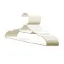 30 Pack Children Hangers with 6 Pcs Baby Closet Dividers, Heavy Duty White Plastic Hangers Set for Kids and Baby Clothes