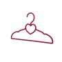 30 Pack Children Hangers with 6 Pcs Baby Closet Dividers, Heavy Duty Red Plastic Hangers Set for Kids and Baby Clothes