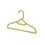 30 Pack Children Hangers with 6 Pcs Baby Closet Dividers, Heavy Duty Yellow Plastic Hangers Set for Kids and Baby Clothes