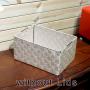 Bigger Storage Boxes Woven Basket Bin Container Tote Cube Organizer Set Stackable Storage Basket Woven Strap Shelf Organizer Built-In Carry Handles