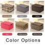Bigger Storage Boxes Woven Basket Bin Container Tote Cube Organizer Set Stackable Storage Basket Woven Strap Shelf Organizer Built-In Carry Handles Bigger Storage Boxes Woven Basket Bin Container Tote Cube Organizer Set Stackable Storage Basket Woven Strap Shelf Organizer Built-In Carry Handles