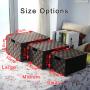Bigger Storage Boxes Woven Basket Bin Container Tote Cube Organizer Set Stackable Storage Basket Woven Strap Shelf Organizer Built-In Carry Handles