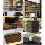 Bigger Storage Boxes Woven Basket Bin Container Tote Cube Organizer Set Stackable Storage Basket Woven Strap Shelf Organizer Built-In Carry Handles
