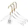 10pks Acrylic Hanger For Kids | Modern Children’s Clothes Hanger With Gold Hook,Silver Hook,Black Hook | High End Infant Toddler Closest Organizer Space Saving Hangers For Shirts, Jackets, Sweaters, Tops & More