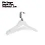 Kids Baby Children Toddler White Wooden Shirt Coat Hangers with Notches and Anti-Rust Chrome Hook, Black Hook, Silver Hook, Gold Hook