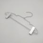 12inch Silver Aluminum Laundry Wire Clothes Shirt Coat Suit Hangers with Notches and Removable Clips