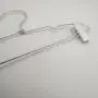 12inch Silver Aluminum Laundry Wire Clothes Shirt Coat Suit Hangers with Notches and Removable Clips 12inch Silver Aluminum Laundry Wire Clothes Shirt Coat Suit Hangers with Notches and Removable Clips
