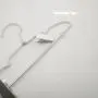 12inch Silver Aluminum Laundry Wire Clothes Shirt Coat Suit Hangers with Notches and Removable Clips 12inch Silver Aluminum Laundry Wire Clothes Shirt Coat Suit Hangers with Notches and Removable Clips