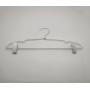 15inch Silver Aluminum Laundry Wire Clothes Shirt Coat Suit Hangers with Notches and Removable Clips