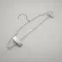 15inch Silver Aluminum Laundry Wire Clothes Shirt Coat Suit Hangers with Notches and Removable Clips 15inch Silver Aluminum Laundry Wire Clothes Shirt Coat Suit Hangers with Notches and Removable Clips