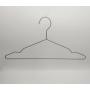 titanium color Metal Hangers Strong Wire Stainless Steel Hangers with Clothes Pins, Magic Hanger, Save Space for Wardrobe - 3mm Diameter 17.7 Inch