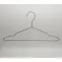 titanium color Metal Hangers Strong Wire Stainless Steel Hangers with Clothes Pins, Magic Hanger, Save Space for Wardrobe - 3mm Diameter 17.7 Inch
