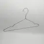 titanium color Metal Hangers Strong Wire Stainless Steel Hangers with Clothes Pins, Magic Hanger, Save Space for Wardrobe - 3mm Diameter 17.7 Inch
