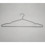 titanium color Metal Hangers Strong Wire Stainless Steel Hangers with Clothes Pins, Magic Hanger, Save Space for Wardrobe - 3mm Diameter 17.7 Inch