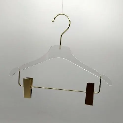 5pcs 30cm length Quality Acrylic Clear Hangers with metal bar and clips for Kids, Made of Clear Acrylic for a Luxurious Look and Feel with Swivel Hook (Shirt) 5pcs 30cm length Quality Acrylic Clear Hangers with metal bar and clips for Kids, Made of Clear Acrylic for a Luxurious Look and Feel with Swivel Hook (Shirt)