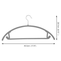 Premium Velvet Hangers, Non Slip Suit Clothes Hangers Coat Hangers (100 Pack) Ultra Thin Space Saving with Heavy Duty 360 Swivel Chrome Hook (Titanium Grey)