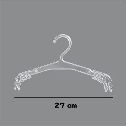 Clear Junior Top, Small 11 inch Space Saving Teen Notches Hook (Set of 100) Plastic Kids Hanger Clear Junior Top, Small 11 inch Space Saving Teen Notches Hook (Set of 100) Plastic Kids Hanger