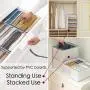 2 Pcs Wardrobe Clothes Organizer with Support Board- Foldable Mesh Closet Storage Large 7 Grids Divider Drawer Organizers Washable Compartment Storage Box for Jeans T-shirt Pants Legging (M-7Grids) 2 Pcs Wardrobe Clothes Organizer with Support Board- Foldable Mesh Closet Storage Large 7 Grids Divider Drawer Organizers Washable Compartment Storage Box for Jeans T-shirt Pants Legging (M-7Grids)