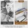 2 Pcs Wardrobe Clothes Organizer with Support Board- Foldable Mesh Closet Storage Large 7 Grids Divider Drawer Organizers Washable Compartment Box for Jeans T-shirt Pants Legging (L-7Grids), White 2 Pcs Wardrobe Clothes Organizer with Support Board- Foldable Mesh Closet Storage Large 7 Grids Divider Drawer Organizers Washable Compartment Box for Jeans T-shirt Pants Legging (L-7Grids), White