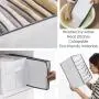 2 Pcs Wardrobe Clothes Organizer with Support Board- Foldable Mesh Closet Storage Large 7 Grids Divider Drawer Organizers Washable Compartment Box for Jeans T-shirt Pants Legging (L-7Grids), White 2 Pcs Wardrobe Clothes Organizer with Support Board- Foldable Mesh Closet Storage Large 7 Grids Divider Drawer Organizers Washable Compartment Box for Jeans T-shirt Pants Legging (L-7Grids), White