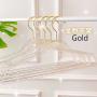 20 Pcs Clear Acrylic Hangers Plastic Glitter Coat Hanger Non Slip Space Saving Suit Hangers Heavy Duty Clothes Hanger with Non Slip Notches